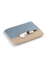 Drift Dusty Blue Polyester Colourblocked Laptop sleeve (Upto 14")