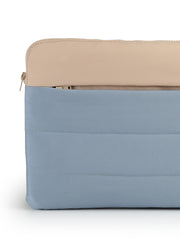 Drift Dusty Blue Polyester Colourblocked Laptop sleeve (Upto 14")