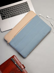 Drift Dusty Blue Polyester Colourblocked Laptop sleeve (Upto 14")