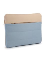 Drift Dusty Blue Polyester Colourblocked Laptop sleeve (Upto 14")