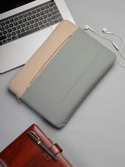 Drift Sage Green Polyester Colourblocked Laptop sleeve (Upto 14")