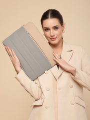 Drift Sage Green Polyester Colourblocked Laptop sleeve (Upto 14")