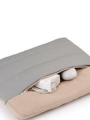 Drift Sage Green Polyester Colourblocked Laptop sleeve (Upto 14")