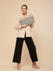 Drift Sage Green Polyester Colourblocked Laptop sleeve (Upto 14")