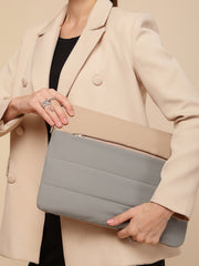 Drift Sage Green Polyester Colourblocked Laptop sleeve (Upto 14")