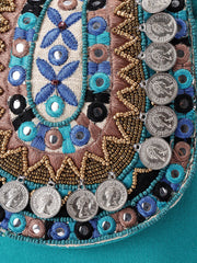 Tribal Sutra Firozi Boho Canvas Sling Bag
