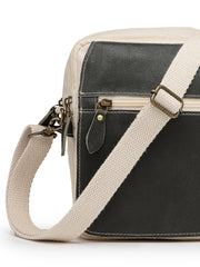Anekaant Timber & Thread Off White Cotton Solid Sling Bag