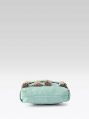 Mod Stitch Mint Green Chevron Cotton Sling Bag