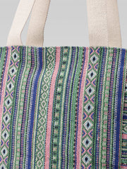 Earth Edit Green & Multi Ethnic Cotton Tote Bag