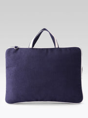 Anekaant Transit Navy Colorblock Canvas Laptop Bag (Upto 16")