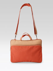 Anekaant Transit Rust Colorblock Canvas Laptop Bag (Upto 16")