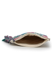 Anekaant Beaded Muse Off White & Multi Marine Embroidered Jacquard Sling Bag