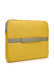 Drift Mustard & Olive Polyester Colorblocked Laptop Sleeve (Upto 14")