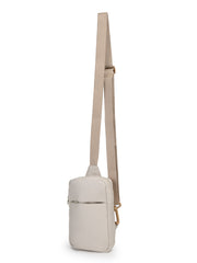 Drift Ivory Polyester Solid Crossbody Bag