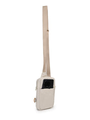 Drift Ivory Polyester Solid Crossbody Bag