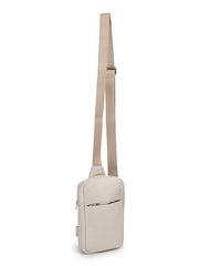 Drift Ivory Polyester Solid Crossbody Bag