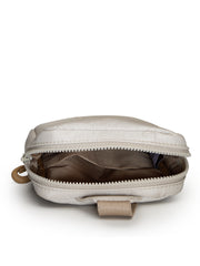 Drift Ivory Polyester Solid Crossbody Bag