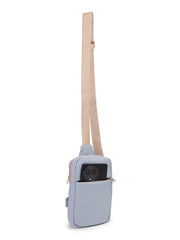 Drift Dusty Blue Polyester Solid Crossbody Bag