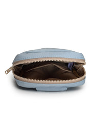 Drift Dusty Blue Polyester Solid Crossbody Bag