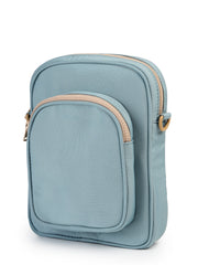 Drift Dusty Blue Polyester Solid Sling Bag
