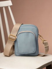 Drift Dusty Blue Polyester Solid Sling Bag