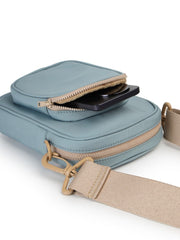 Drift Dusty Blue Polyester Solid Sling Bag