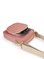 Drift Dusty Rose Pink Polyester Solid Sling Bag