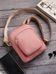 Drift Dusty Rose Pink Polyester Solid Sling Bag