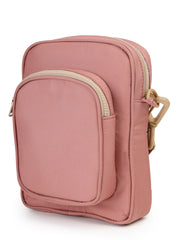 Drift Dusty Rose Pink Polyester Solid Sling Bag