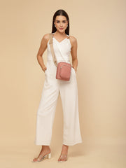 Drift Dusty Rose Pink Polyester Solid Sling Bag