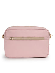 Drift Baby Pink Polyester Diamond Quilted Sling Bag