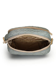 Drift Olive Green Polyester Teardrop Quilted Sling Bag
