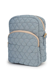 Drift Powder Blue Polyester Teardrop Quilted Sling Bag