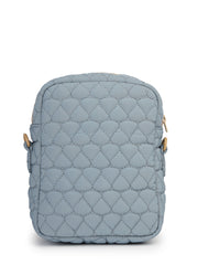 Drift Powder Blue Polyester Teardrop Quilted Sling Bag