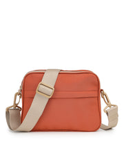 Drift Burnt Orange Polyester Solid Sling Bag