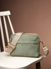 Drift Sage Green Polyester Solid Sling Bag