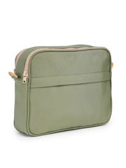 Drift Sage Green Polyester Solid Sling Bag