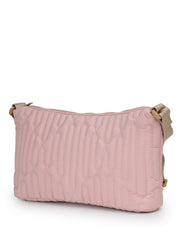 Drift Baby Pink Polyester Geometric Sling Bag