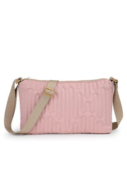 Drift Baby Pink Polyester Geometric Sling Bag