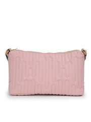 Drift Baby Pink Polyester Geometric Sling Bag
