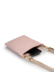 Drift Baby Pink Polyester Teardrop Quilted Sling Bag