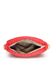 Drift Red Polyester Teardrop Quilted Sling Bag