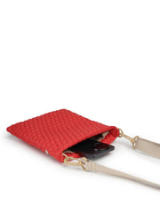 Drift Red Polyester Teardrop Quilted Sling Bag