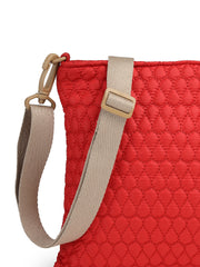 Drift Red Polyester Teardrop Quilted Sling Bag