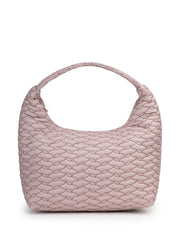 Drift Dusty Pink Polyester Wave Quilted Handheld bag