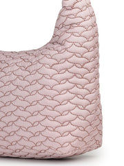 Drift Dusty Pink Polyester Wave Quilted Handheld bag