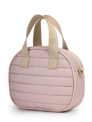 Drift Dusty Pink Polyester Striped Quilted Mini Bag
