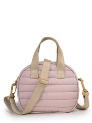 Drift Dusty Pink Polyester Striped Quilted Mini Bag