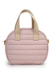 Drift Dusty Pink Polyester Striped Quilted Mini Bag