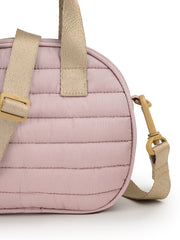 Drift Dusty Pink Polyester Striped Quilted Mini Bag